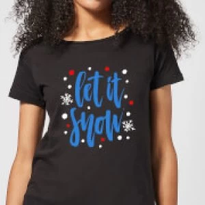 Image of Let it Snow Womens T-Shirt - Black - 3XL - Black