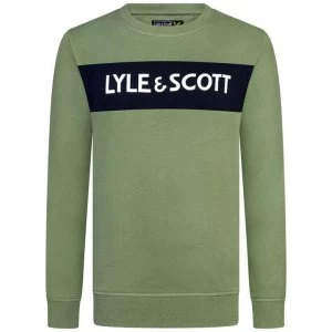 Image of Lyle and Scott Panel Sweatshirt - Hedge 490