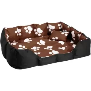 Image of Tectake Dog Bed Made of Polyester - Brown