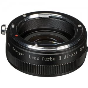 image of Zhongyi Lens Turbo Adapters ver II for Nikon F Lens to Sony E Mount Camera