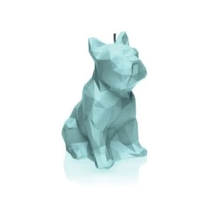 Image of Mint Low Poly Bulldog Candle