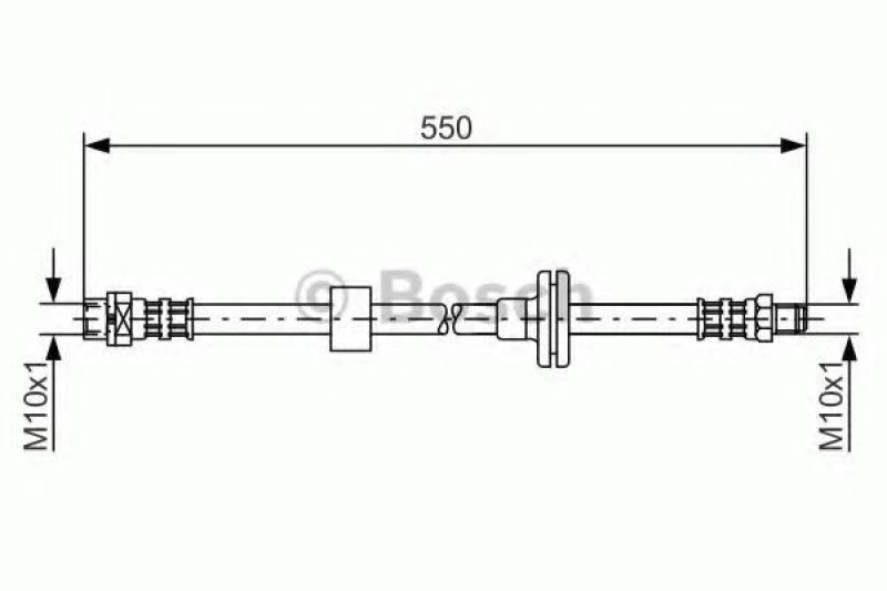 Image of Bosch 1 987 481 056 Brake Hose Brake Hose (83)