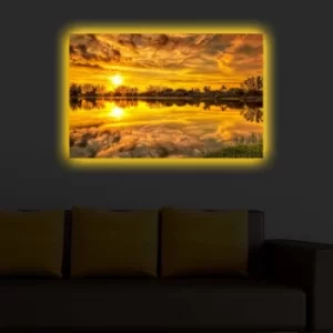 Image of 4570DACT-38 Multicolor Decorative LED Lighted Canvas Painting