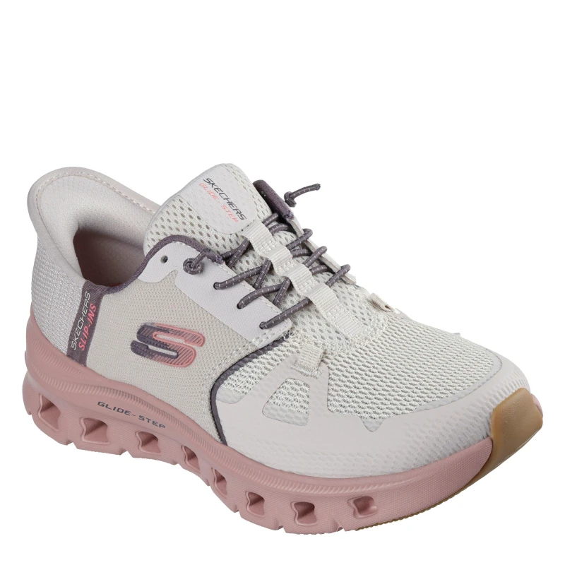 Image of Skechers Womens Glide Step Pro Slip On Runners Taupe/Multi female 4 (37)