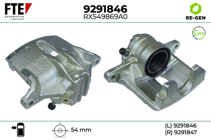 Image of Brake caliper FTE 9291846