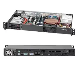Image of Supermicro SuperChassis 510T-203B Rack Black 200 W