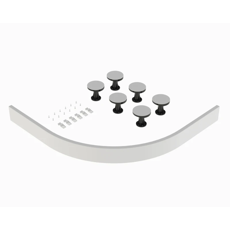 Image of Balterley Shower Tray Leg Set White For 700mm 900mm Quadrant Resin Trays White