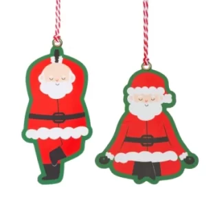 Image of Yoga Santa Gift Tags (Set of 12)