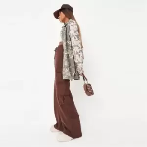 image of Missguided Pocket Detail Cargo Trousers - Brown