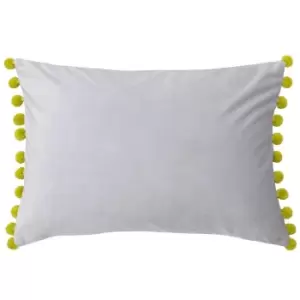 image of Paoletti Fiesta Rectangle Cushion Cover (35 x 50cm) (Dove/Bamboo)