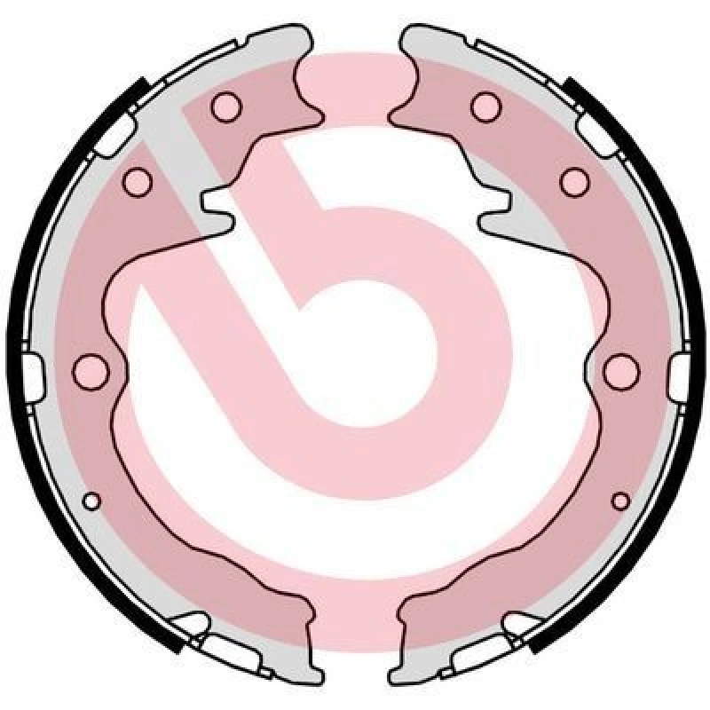 Image of BREMBO Handbrake shoes BREMBO S 49 526