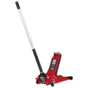 Image of Sealey 2001LERE Trolley Jack 2.25tonne Low Entry Rocket Lift Red