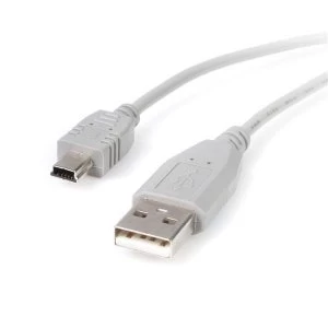 Image of StarTech 1ft Mini USB 2.0 Cable A to Mini B MM