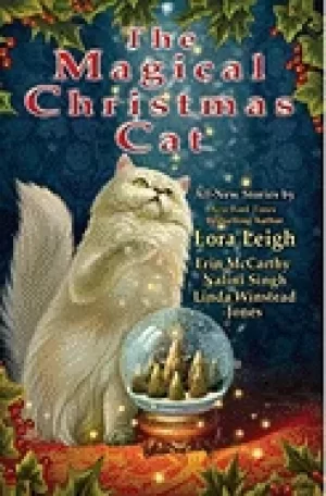 Image of magical christmas cat