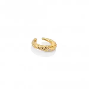 Image of 18ct Gold Plated Sterling Silver Entwine Ear Cuff DE667