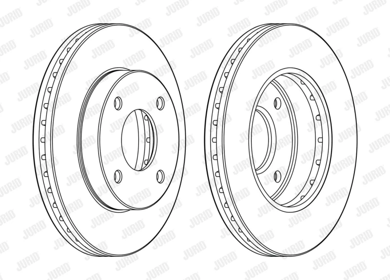 Image of Brake disc JURID 563107JC