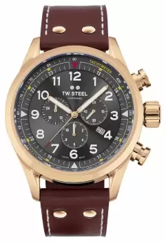 Image of TW Steel SVS203 Swiss Volante Rose Gold PVD Plated Stainless Watch
