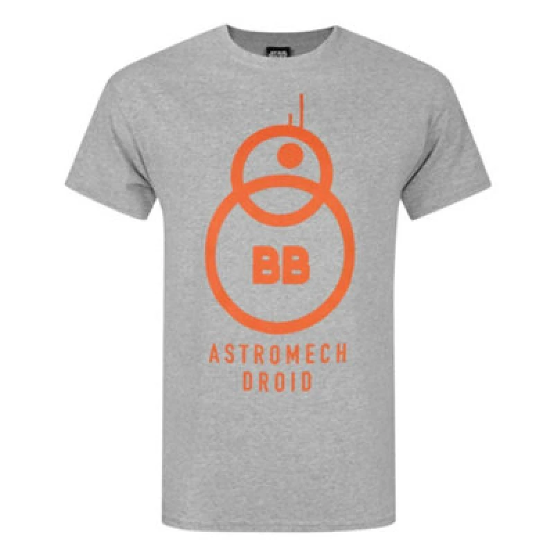 Image of (XX-Large) Star Wars Short Sleeved T-Shirt (Mens Grey)