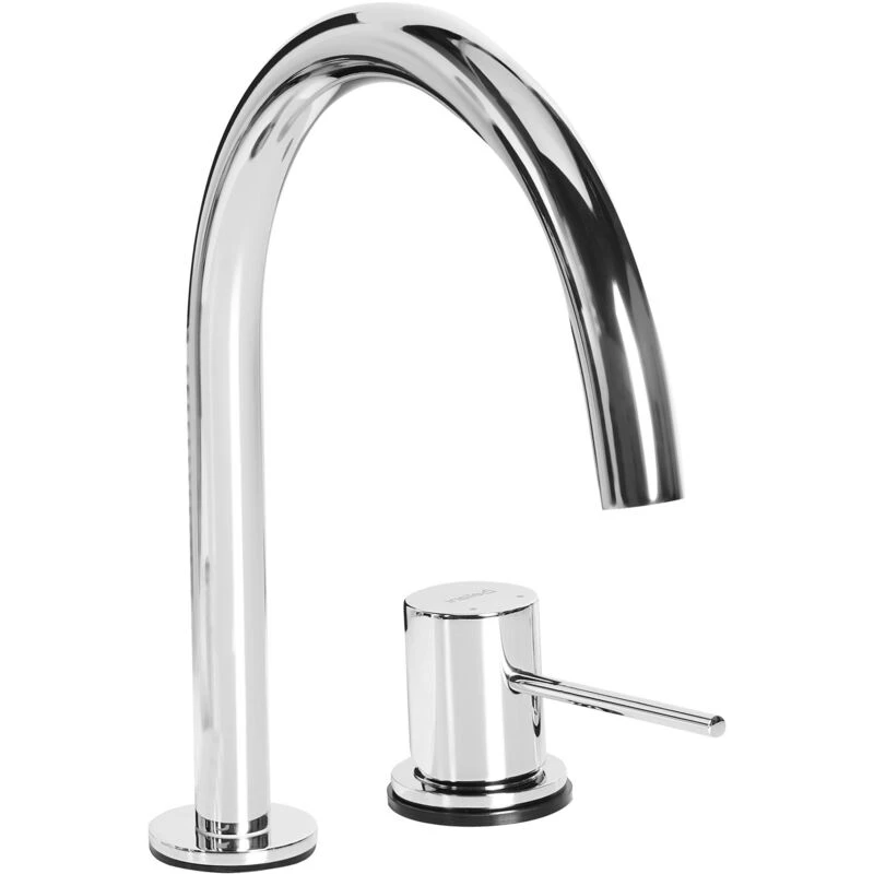 Image of Beliani Basin Mixer Tap Colico Brass Silver