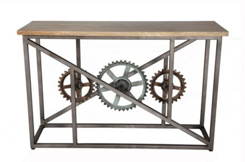 Image of Buttercup Farm Evoke Console With Wheels - Metal/wood - L40 X W120 X H80 Cm