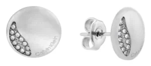 Image of Calvin Klein 35000137 Stainless Steel Crystal Set Circular Jewellery