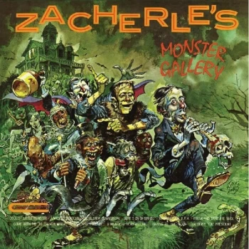 Image of John Zacherle - Zacherle's Monster Gallery Clear Pumpkin Splatter Vinyl