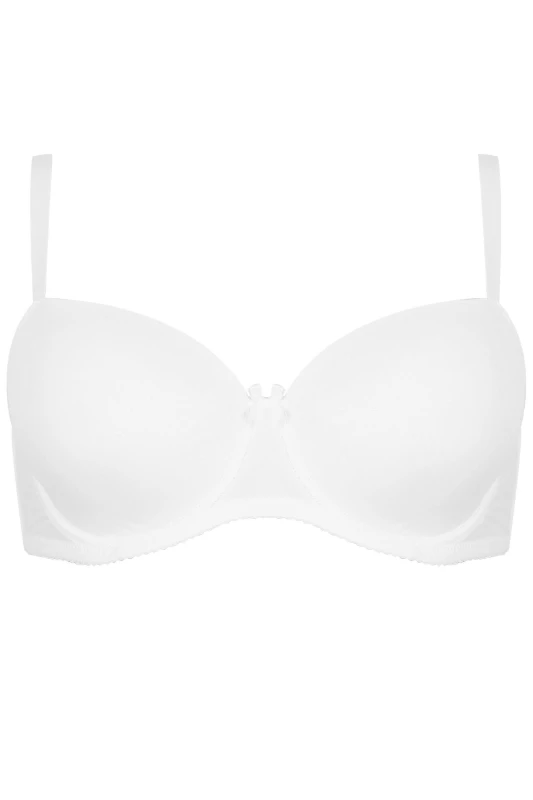 Image of Yours Womens Moulded T-Shirt Bra in White Size: 38D White Female 38D