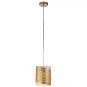 Image of Fan Europe PARIS Slim Pendant Ceiling Light Gold 20x20cm