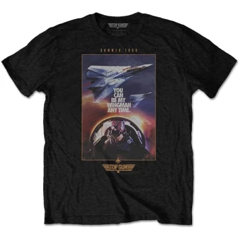 Image of Top Gun - Wingman Poster Unisex X-Large T-Shirt - Black