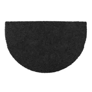 Image of Oseasons Plain Half Moon Doormat - Black