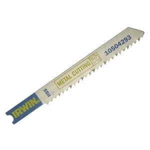 Image of IRWIN U118G Jigsaw Blades Metal Cutting Pack of 5