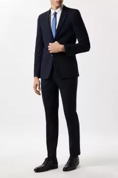 Image of Mens Tailored Fit Navy Essential Jacket