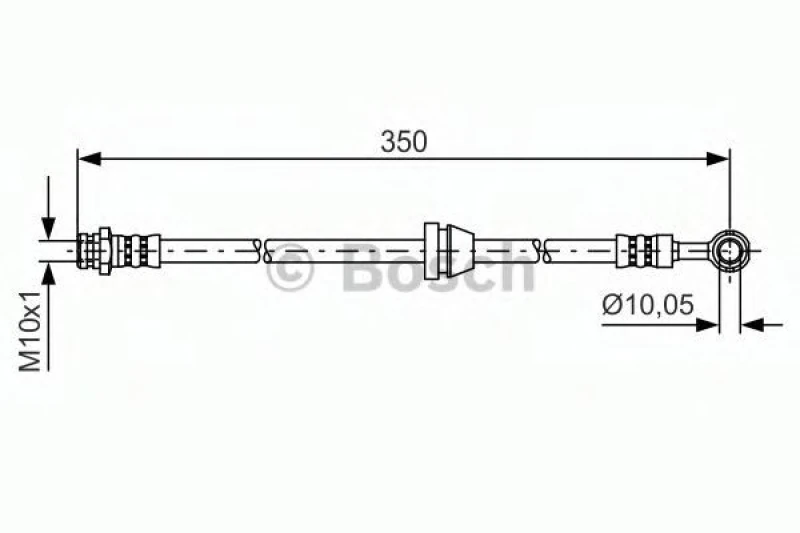 Image of Bosch 1 987 481 388 Brake Hose Brake Hose (83)