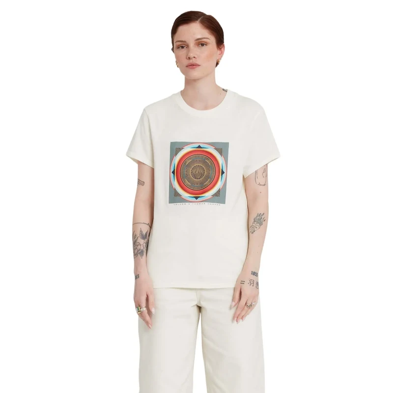 Image of Volcom Womens T-Shirt Volcom Thomas Hooper Fa Beige Female M