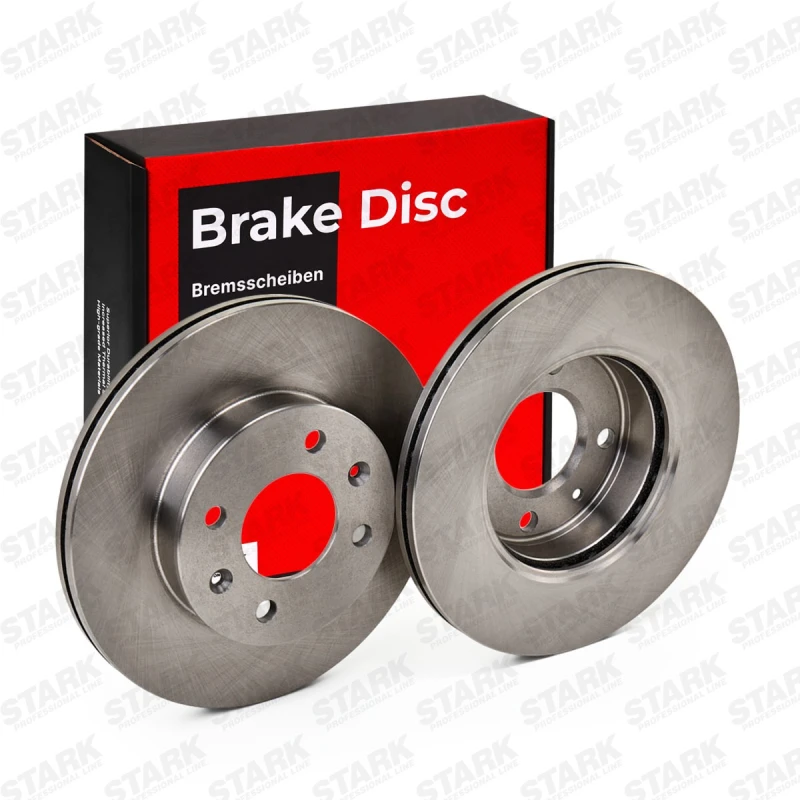 Image of STARK SKBD-0022128 Brake disc Front Axle, Vented, Cast Iron, Uncoated, Untreated, without bolts/screws Cast Iron Brake Disc (82)