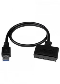 image of StarTech USB 3.1 10Gbps Adapter Cable for 2.5 SATA SSD/HDD Drives - Supports SATA III 6 Gbps - USB Powered