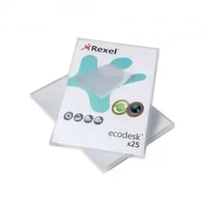 Image of Rexel EcoDesk A4 Document Folders; Clear Embossed; Extra Strong
