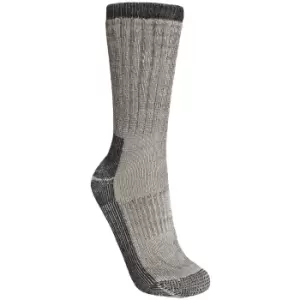 image of Trespass Mens Stroller Merino Wool Hiking Boot Socks (1 Pair) (7/11 UK) (Grey Marl)