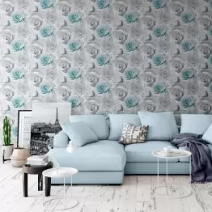 Image of Muriva Madison Wallpaper, Blue