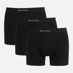 image of Paul Smith Mens 3 Pack Long Trunk Boxer Shorts - Black - XL