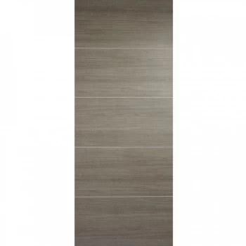 Image of LPD Santandor 5 Panel Fully Finished Light Grey Internal Door - 1981mm x 686mm (78 inch x 27 inch)