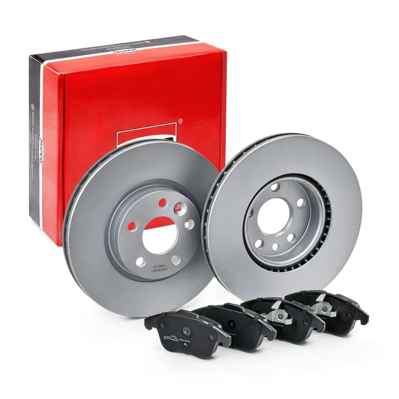 Image of MAPCO 47661HPS Brake disc and pads set Front Axle, Brake Disc Type: Vented Brake Set,disc brakes (3405)