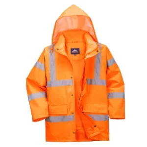 Image of Oxford Weave 300D Class 3 Breathable Hi Vis Jacket Orange 2XL