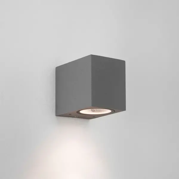 Image of Astro Astro Chios 80 Outdoor Wall Light - Textured Grey