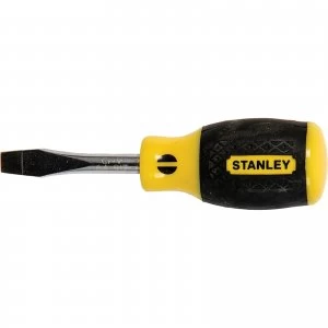 Image of Stanley Cushion Grip Flared Slotted Screwdriver 6.5mm 45mm