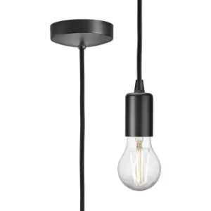 Image of Knightsbridge - 1.8m E27 Contemporary Pendant Set - Smoked Bronze - 8270LSB