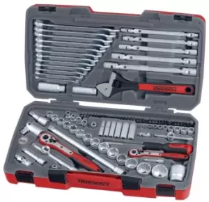 image of Teng Tools TM106 1/4", 3/8" & 1/2" Drive 6pt Socket, Bits & Tool Set 106pc