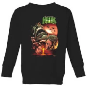 Image of Marvel Incredible Hulk Dead Like Me Kids Sweatshirt - Black - 11-12 Years