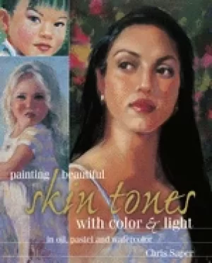Image of painting beautiful skin tones with color and light oil pastel and watercolo