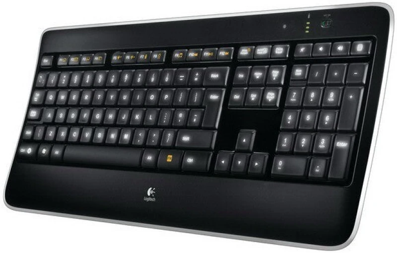 Image of Logitech Logitech Wireless Illuminated K800 keyboard RF Wireless QWERTY Spanish Black 920-002377
